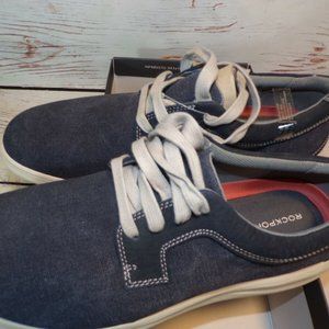 NEW Men's ROCKPORT Beckwith 4 Eye Plain Toe Sneaker 9.5 W CI4518 NEW IN BOX!!